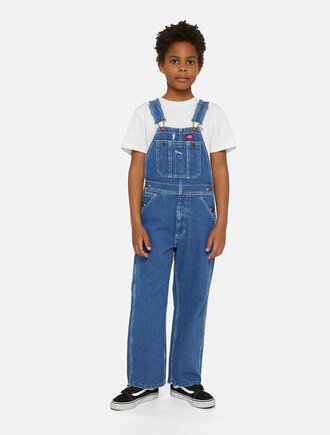 Denim bib overall kids indigo