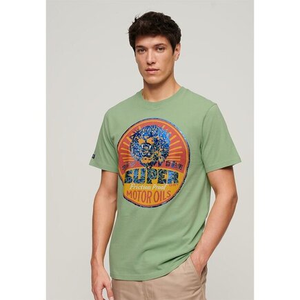 Gasoline workwear t-shirt soft green