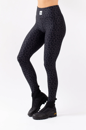 Icecold tights black leopard