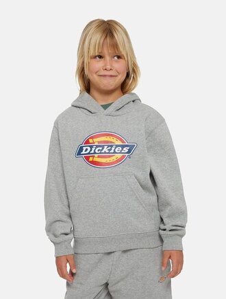 Icon logo hoodie kids heather grey