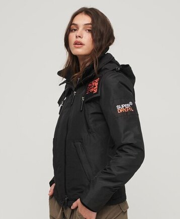 Mountain windcheater black/coral