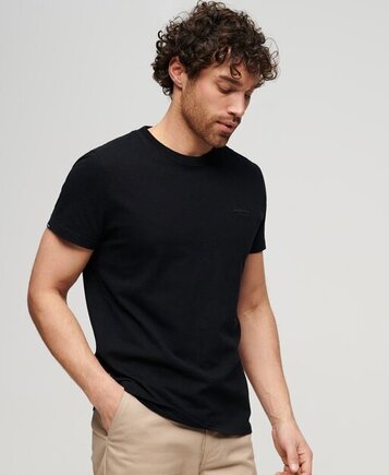 Organic cotton essential logo t-shirt black