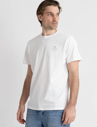 Organic neuw band tee white