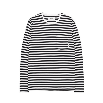 Makia verkstad long sleeve black-white