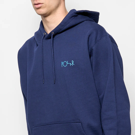 Polar stroke logo dave hoodie dark blue