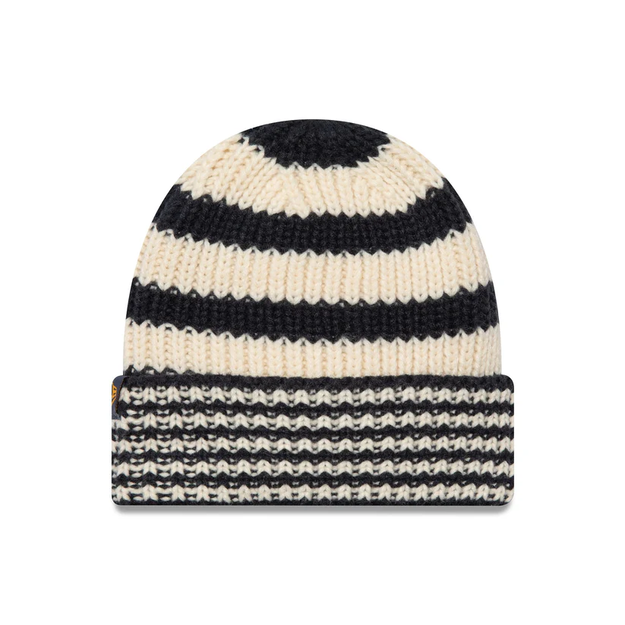 Ne stripe knit beanie new era nvyltc